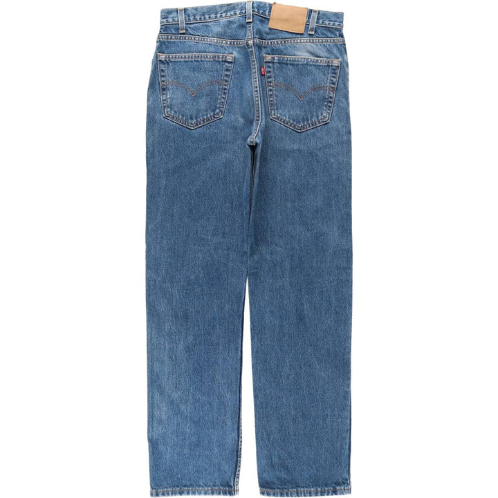 90'S Levi's 505 REGULAR FIT STRAIGHT LEG tapered denim pants made in USA men's w34 equivalent vintage cotton blue type Vintage Second Hand
