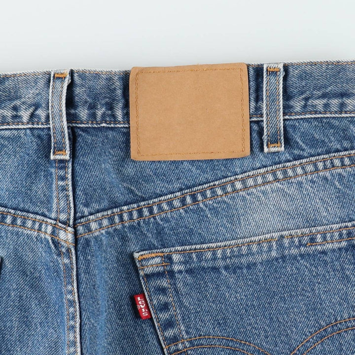 90'S Levi's 505 REGULAR FIT STRAIGHT LEG tapered denim pants made in USA men's w34 equivalent vintage cotton blue type Vintage Second Hand