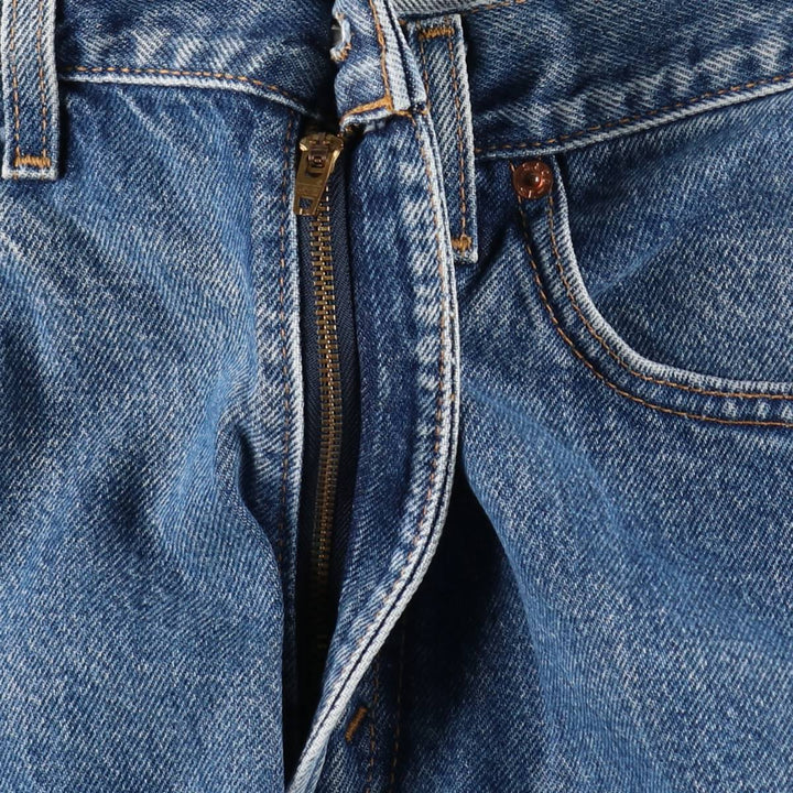 90'S Levi's 505 REGULAR FIT STRAIGHT LEG tapered denim pants made in USA men's w34 equivalent vintage cotton blue type Vintage Second Hand