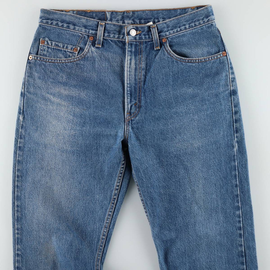 90'S Levi's 505 REGULAR FIT STRAIGHT LEG tapered denim pants made in USA men's w34 equivalent vintage cotton blue type Vintage Second Hand