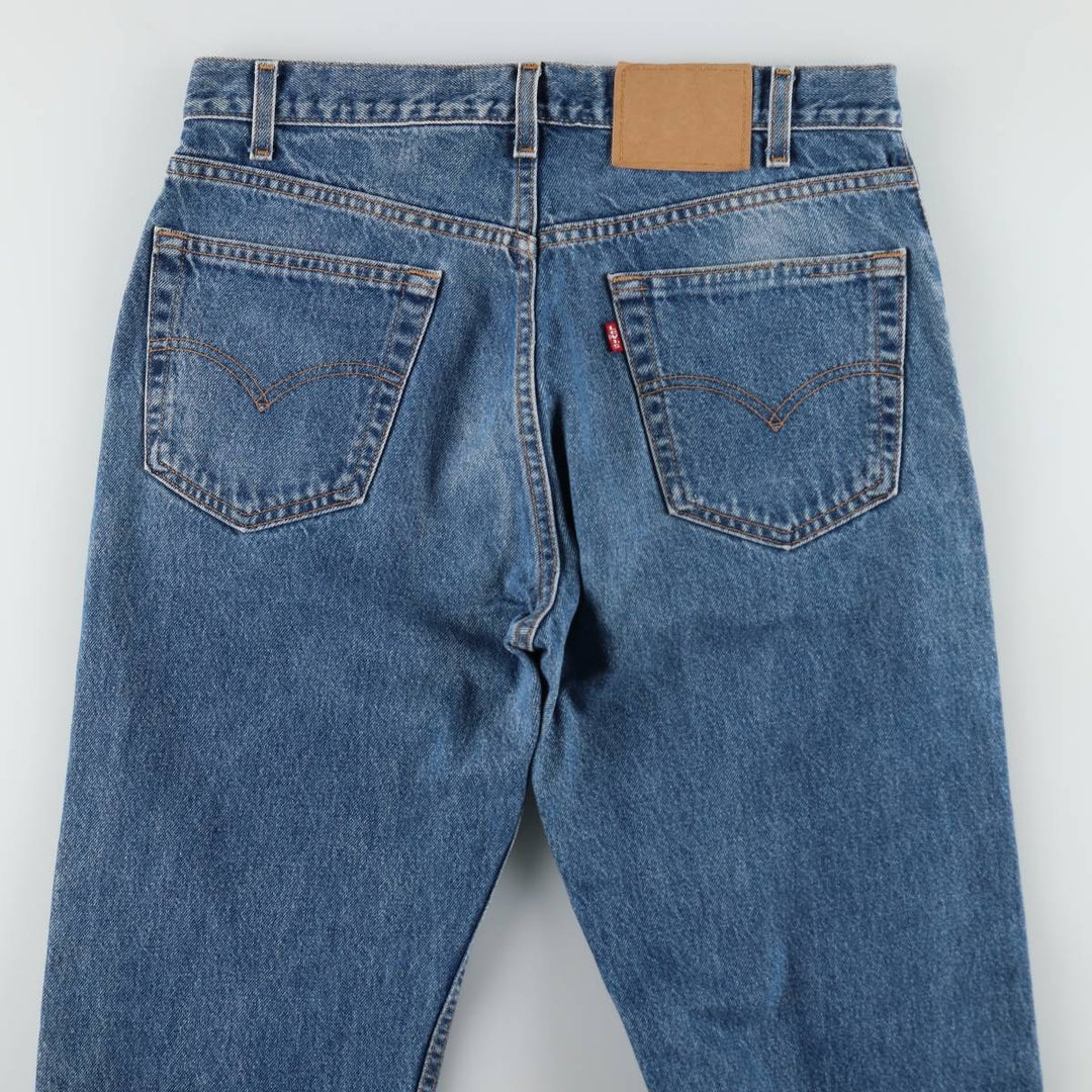 90'S Levi's 505 REGULAR FIT STRAIGHT LEG tapered denim pants made in USA men's w34 equivalent vintage cotton blue type Vintage Second Hand