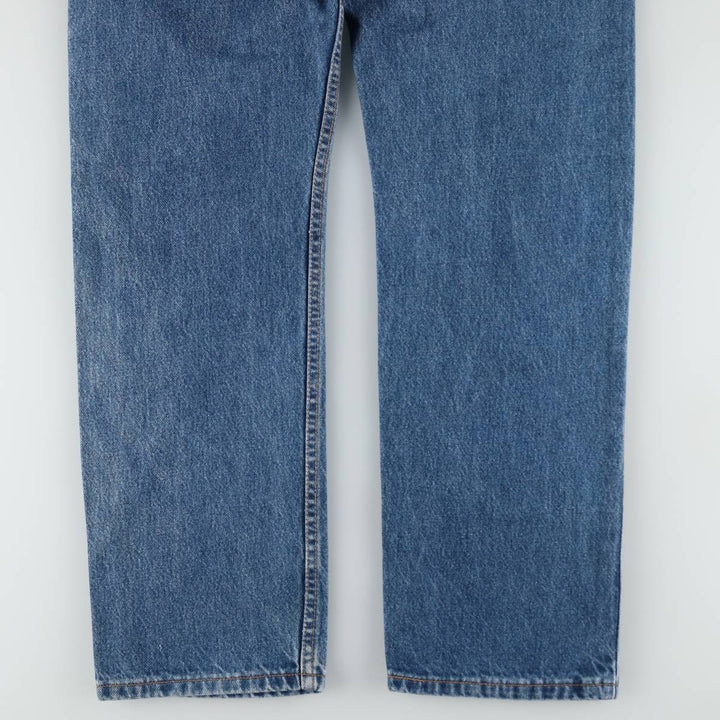 90'S Levi's 505 REGULAR FIT STRAIGHT LEG tapered denim pants made in USA men's w34 equivalent vintage cotton blue type Vintage Second Hand