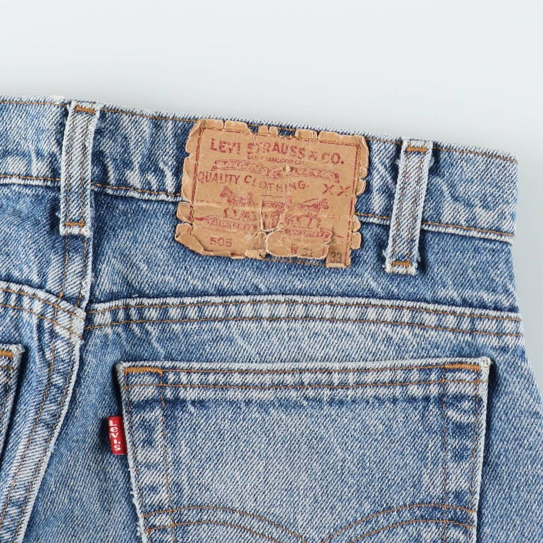 90'S Levi's 505-4891 Tapered Denim Pants, Made in USA, Men's, Size W31, Vintage cotton blue type Vintage Second Hand