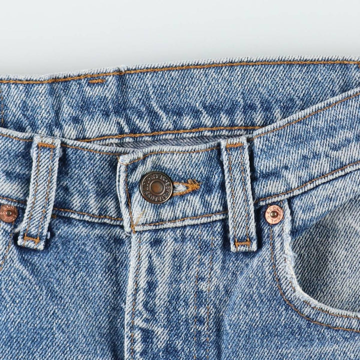 90'S Levi's 505-4891 Tapered Denim Pants, Made in USA, Men's, Size W31, Vintage cotton blue type Vintage Second Hand