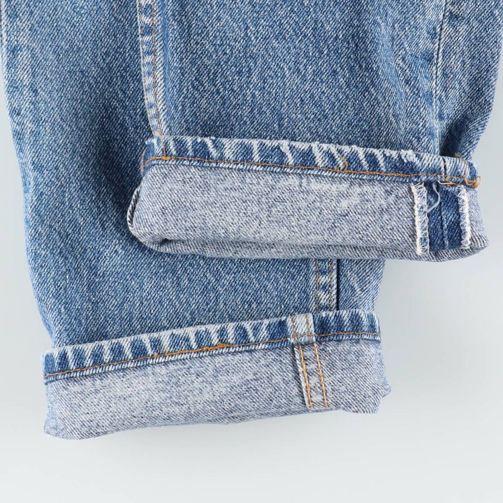 90'S Levi's 505-4891 Tapered Denim Pants, Made in USA, Men's, Size W31, Vintage cotton blue type Vintage Second Hand