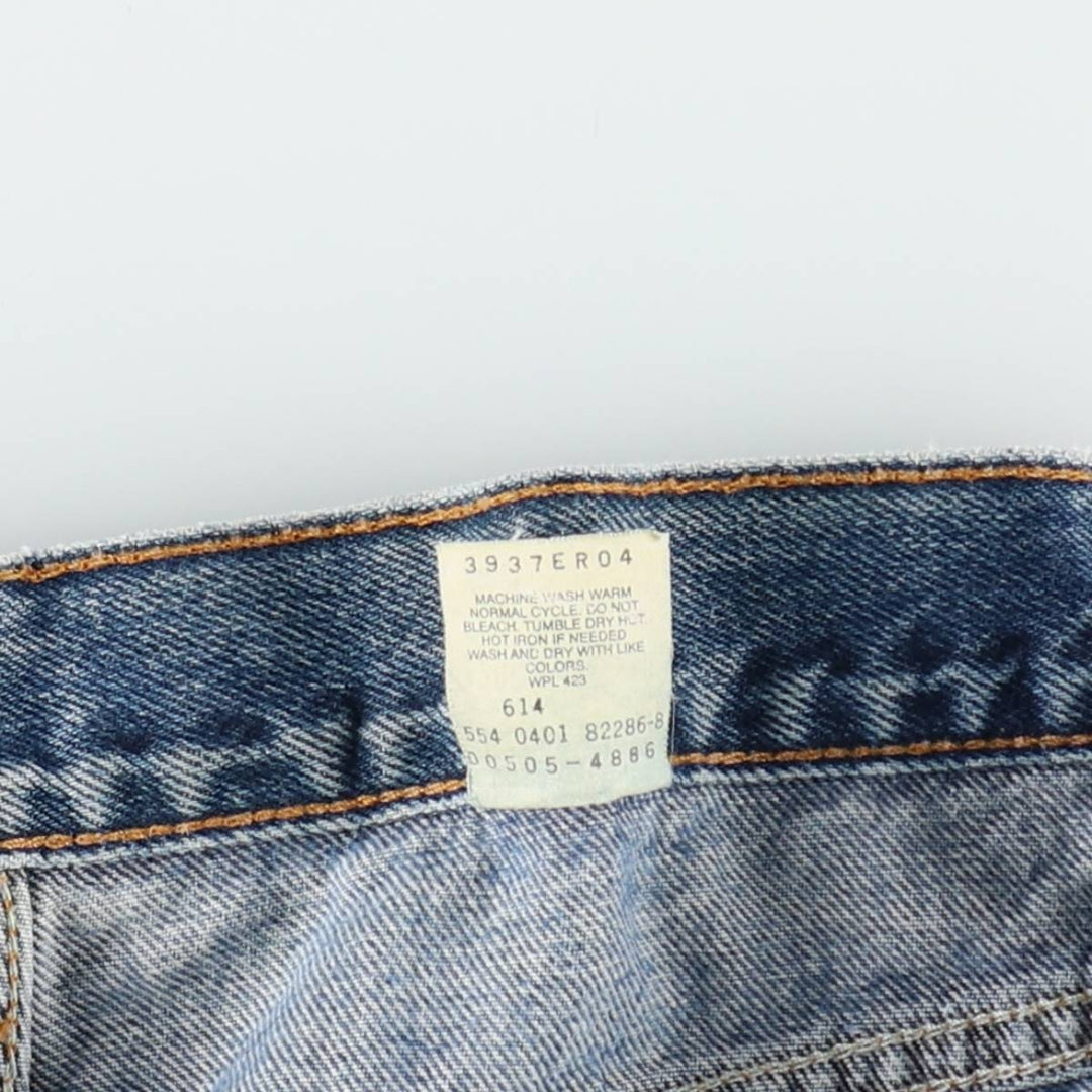 2000'S Levi's 505 Regular Fit Tapered Denim Pants, Made in USA, Men's Size 35 cotton blue type Vintage Second Hand