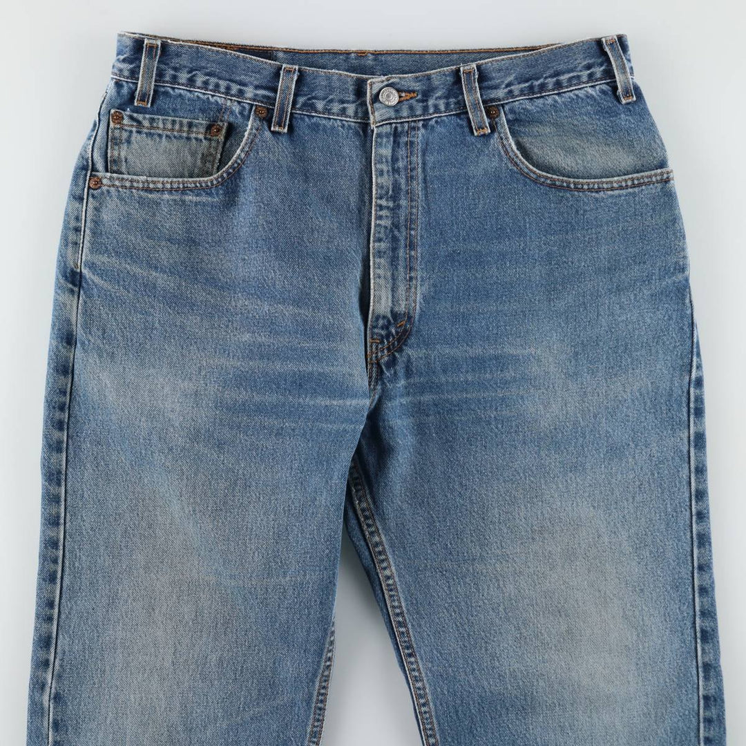 2000'S Levi's 505 Regular Fit Tapered Denim Pants, Made in USA, Men's Size 35 cotton blue type Vintage Second Hand