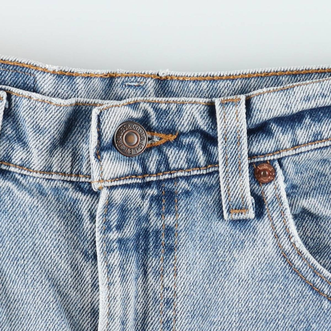 1990'S Levi's 505 Regular Fit Tapered Denim Pants, Made in USA, Men's Size W32 (approx.), Vintage cotton blue type Vintage Second Hand