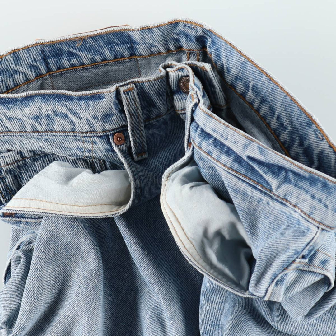 1990'S Levi's 505 Regular Fit Tapered Denim Pants, Made in USA, Men's Size W32 (approx.), Vintage cotton blue type Vintage Second Hand