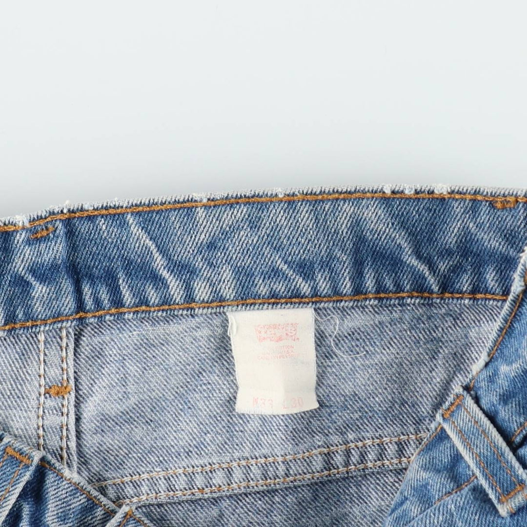 90s-00'S Levi's tapered denim pants, men's size W33 (approx.) unclear blue type Vintage Second Hand
