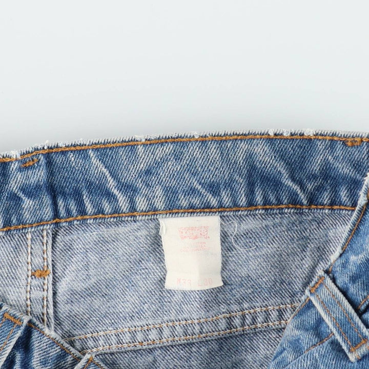 90s-00'S Levi's tapered denim pants, men's size W33 (approx.) unclear blue type Vintage Second Hand