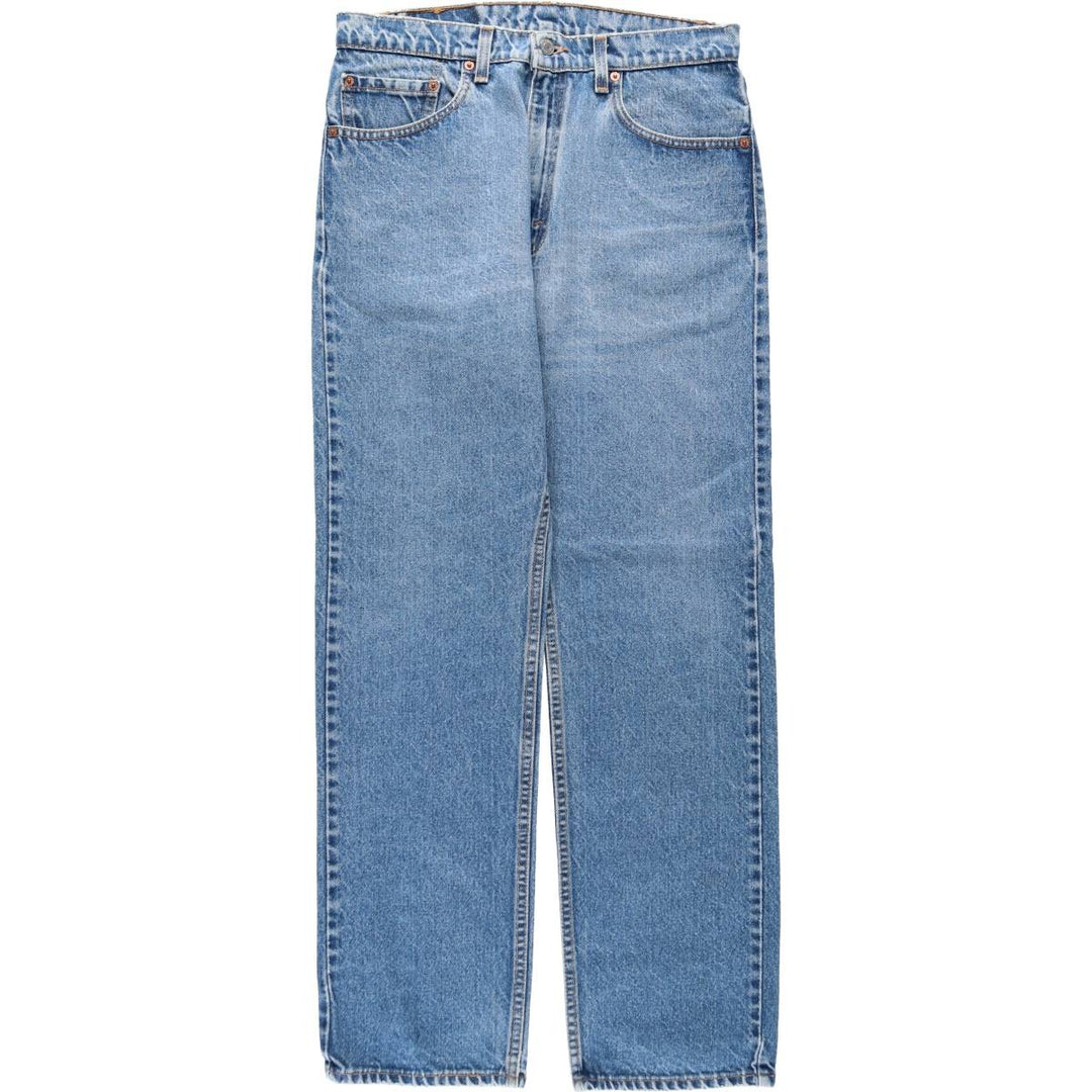 1990'S Levi's 505-0217 Regular Fit Straight Leg Tapered Denim Pants, Made in USA, Men's Size W32 (approx.), Vintage cotton blue type Vintage Second Hand