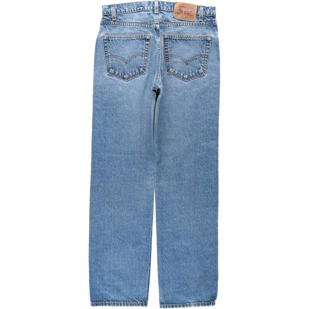 1990'S Levi's 505-0217 Regular Fit Straight Leg Tapered Denim Pants, Made in USA, Men's Size W32 (approx.), Vintage cotton blue type Vintage Second Hand