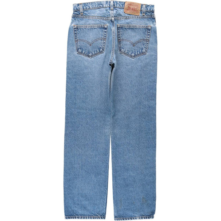 1990'S Levi's 505-0217 Regular Fit Straight Leg Tapered Denim Pants, Made in USA, Men's Size W32 (approx.), Vintage cotton blue type Vintage Second Hand