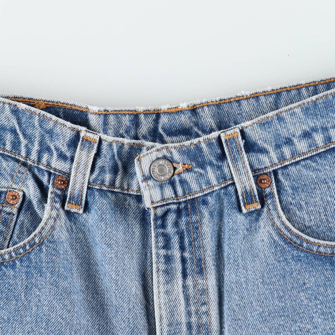 1990'S Levi's 505-0217 Regular Fit Straight Leg Tapered Denim Pants, Made in USA, Men's Size W32 (approx.), Vintage cotton blue type Vintage Second Hand
