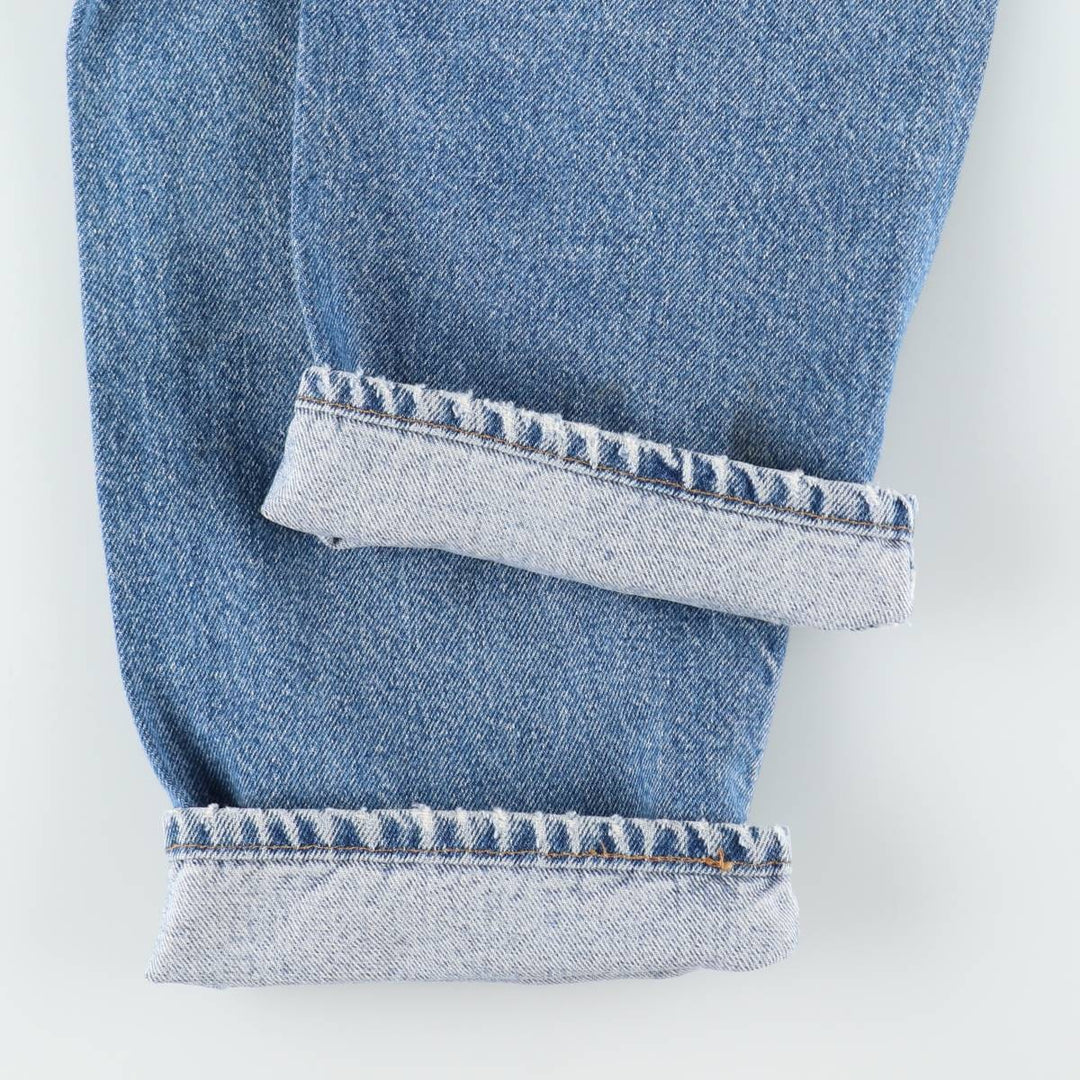 1990'S Levi's 505-0217 Regular Fit Straight Leg Tapered Denim Pants, Made in USA, Men's Size W32 (approx.), Vintage cotton blue type Vintage Second Hand