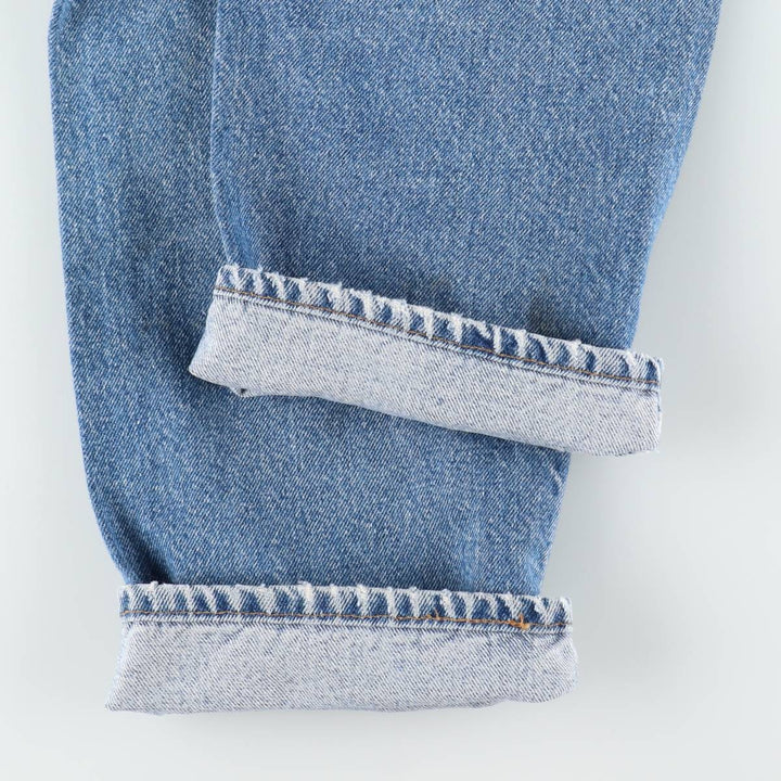 1990'S Levi's 505-0217 Regular Fit Straight Leg Tapered Denim Pants, Made in USA, Men's Size W32 (approx.), Vintage cotton blue type Vintage Second Hand