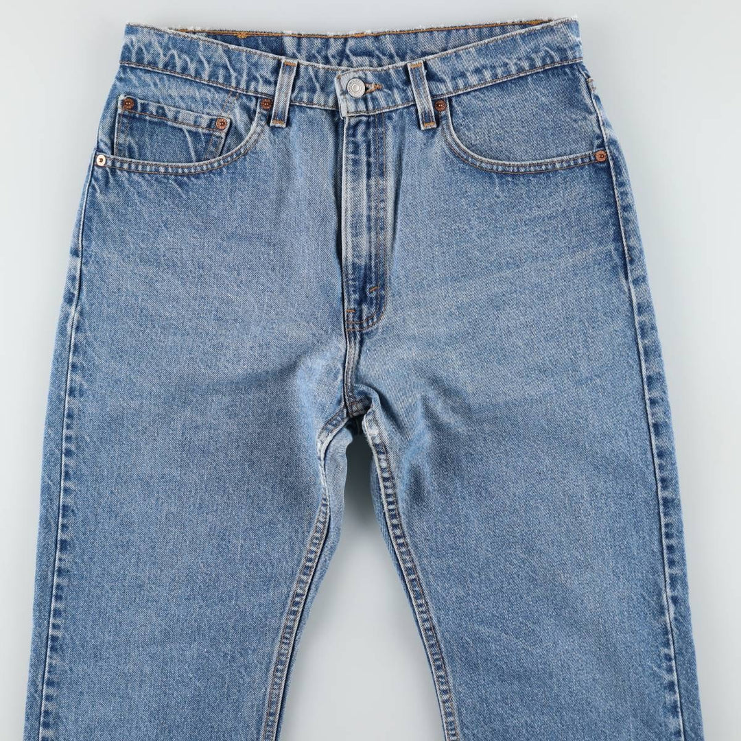 1990'S Levi's 505-0217 Regular Fit Straight Leg Tapered Denim Pants, Made in USA, Men's Size W32 (approx.), Vintage cotton blue type Vintage Second Hand