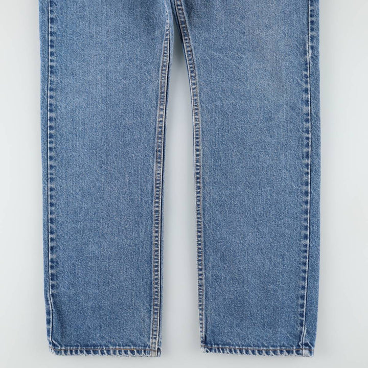 1990'S Levi's 505-0217 Regular Fit Straight Leg Tapered Denim Pants, Made in USA, Men's Size W32 (approx.), Vintage cotton blue type Vintage Second Hand
