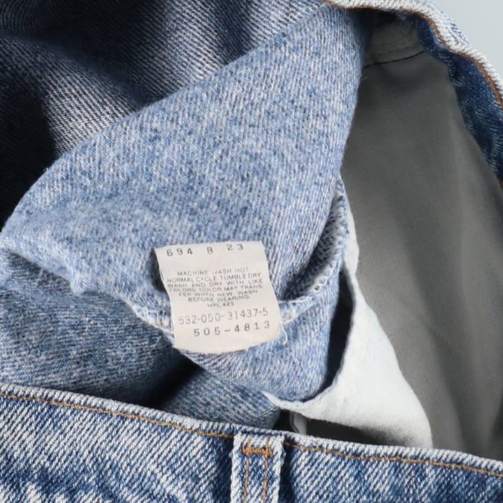 1990'S Levi's 505-4813 Tapered Denim Pants, Made in USA, Men's Size W33 (approx.), Vintage cotton blue type Vintage Second Hand