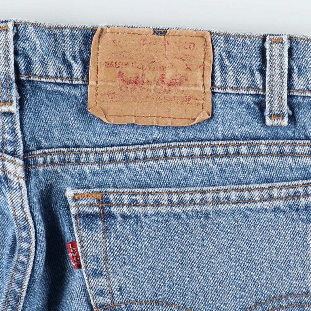 90'S Levi's 505-4891 Tapered Denim Pants, Made in USA, Men's, Size W33, Vintage cotton blue type Vintage Second Hand