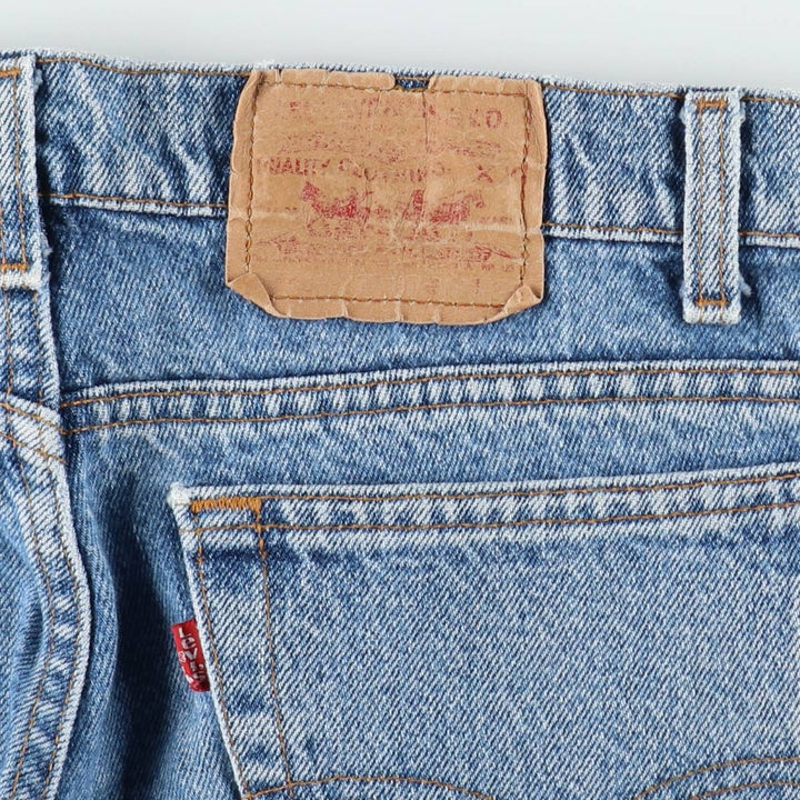 90'S Levi's 505-4891 Tapered Denim Pants, Made in USA, Men's, Size W33, Vintage cotton blue type Vintage Second Hand