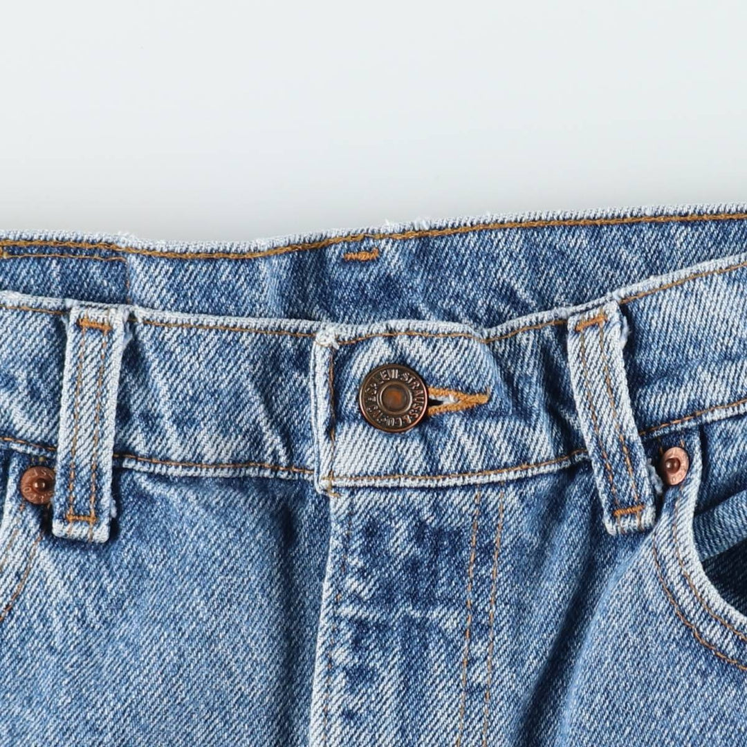 90'S Levi's 505-4891 Tapered Denim Pants, Made in USA, Men's, Size W33, Vintage cotton blue type Vintage Second Hand