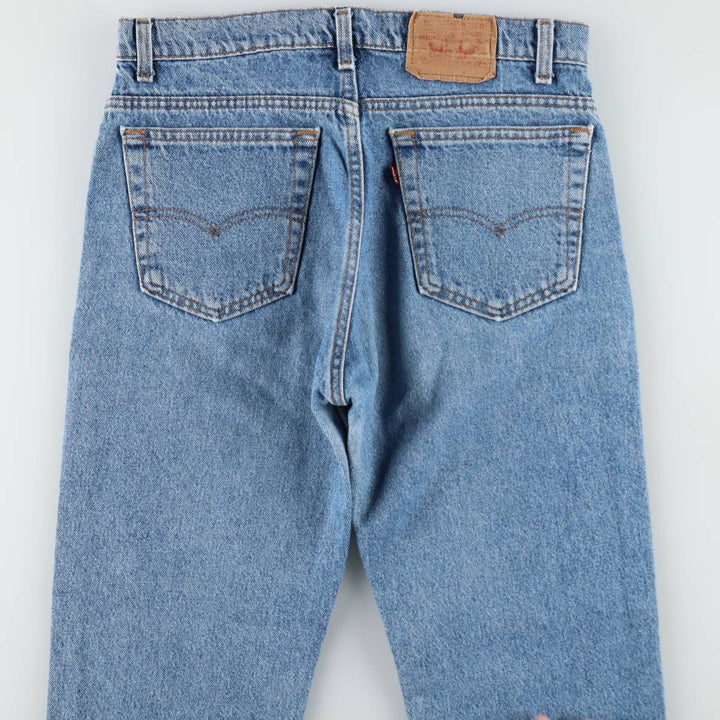90'S Levi's 505-4891 Tapered Denim Pants, Made in USA, Men's, Size W33, Vintage cotton blue type Vintage Second Hand