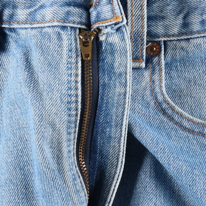 00'S Levi's 505 REGULAR FIT STRAIGHT LEG tapered denim pants made in USA, men's size w32 cotton blue type Vintage Second Hand