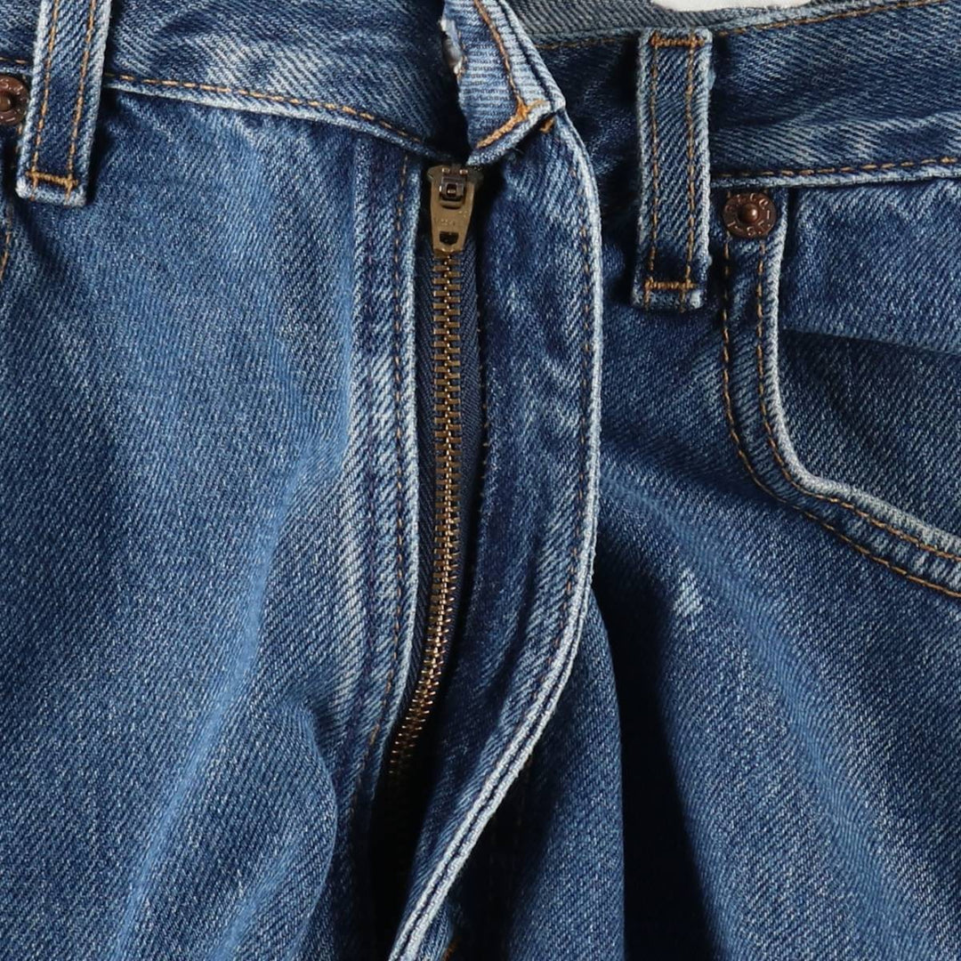 00'S Levi's 505 REGULAR FIT STRAIGHT LEG tapered denim pants made in USA men's w33 equivalent cotton blue type Vintage Second Hand