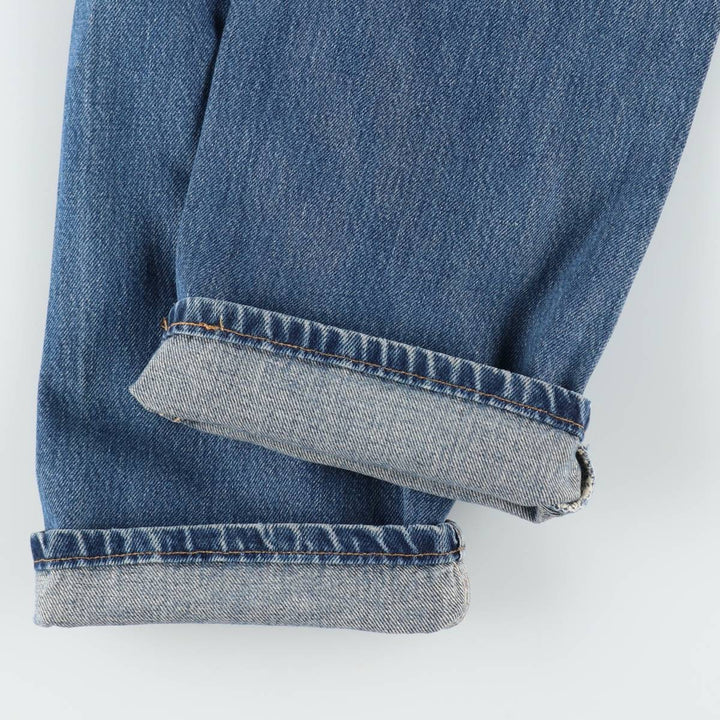 00'S Levi's 505 REGULAR FIT STRAIGHT LEG tapered denim pants made in USA men's w33 equivalent cotton blue type Vintage Second Hand