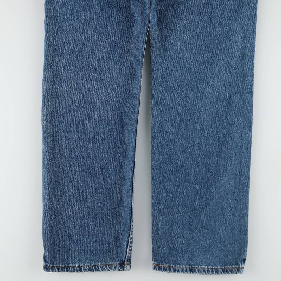 00'S Levi's 505 REGULAR FIT STRAIGHT LEG tapered denim pants made in USA men's w33 equivalent cotton blue type Vintage Second Hand