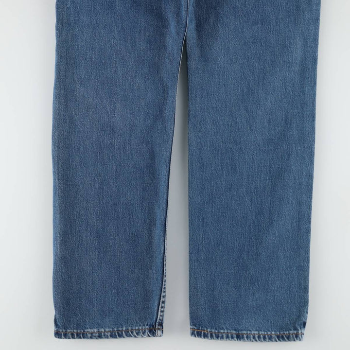 00'S Levi's 505 REGULAR FIT STRAIGHT LEG tapered denim pants made in USA men's w33 equivalent cotton blue type Vintage Second Hand
