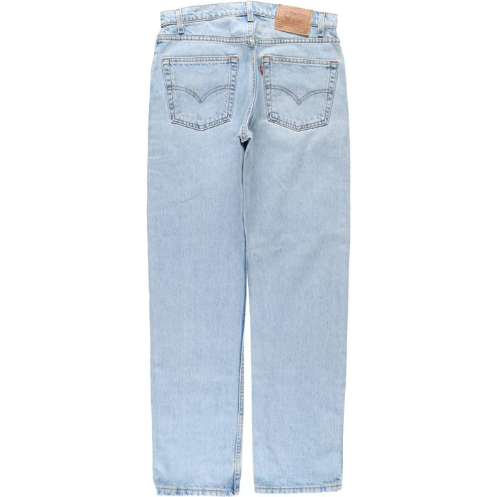 90'S Levi's 505-4834 Tapered Denim Pants, Made in USA, Men's, Size W33, Vintage cotton Blue type light blue Vintage Second Hand