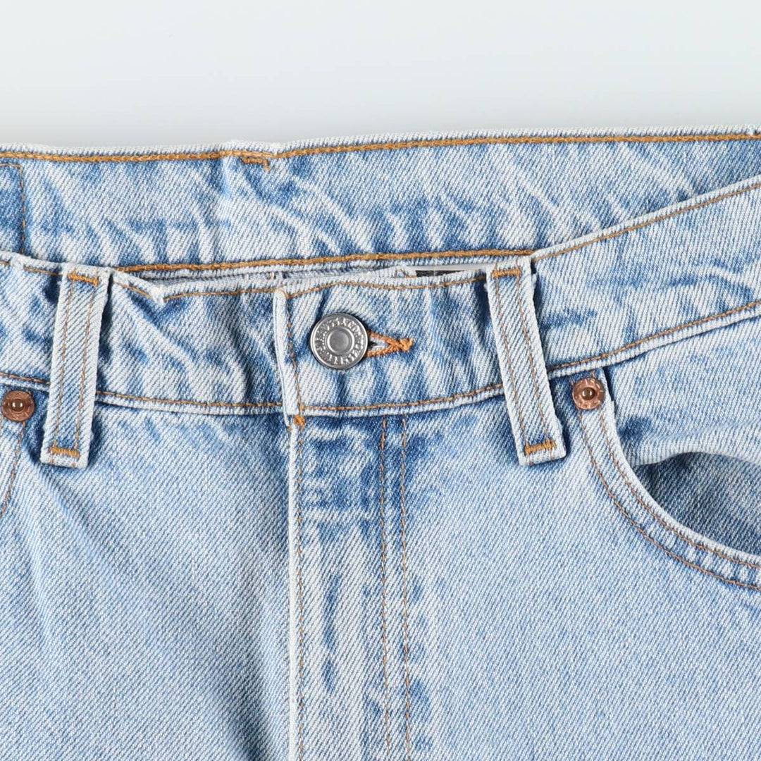 90'S Levi's 505-4834 Tapered Denim Pants, Made in USA, Men's, Size W33, Vintage cotton Blue type light blue Vintage Second Hand