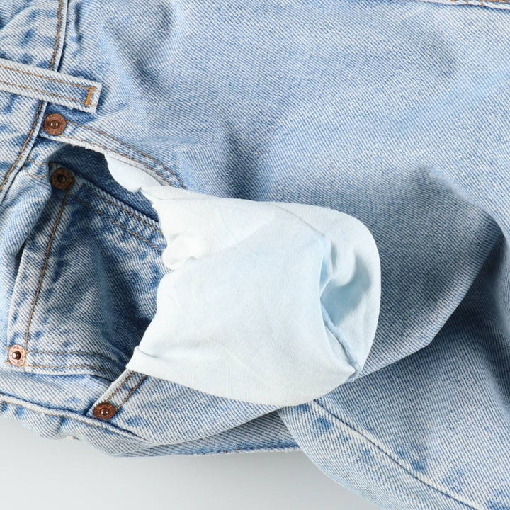 90'S Levi's 505-4834 Tapered Denim Pants, Made in USA, Men's, Size W33, Vintage cotton Blue type light blue Vintage Second Hand
