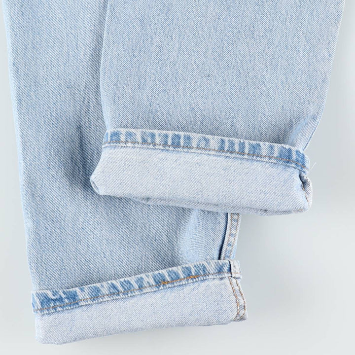 90'S Levi's 505-4834 Tapered Denim Pants, Made in USA, Men's, Size W33, Vintage cotton Blue type light blue Vintage Second Hand