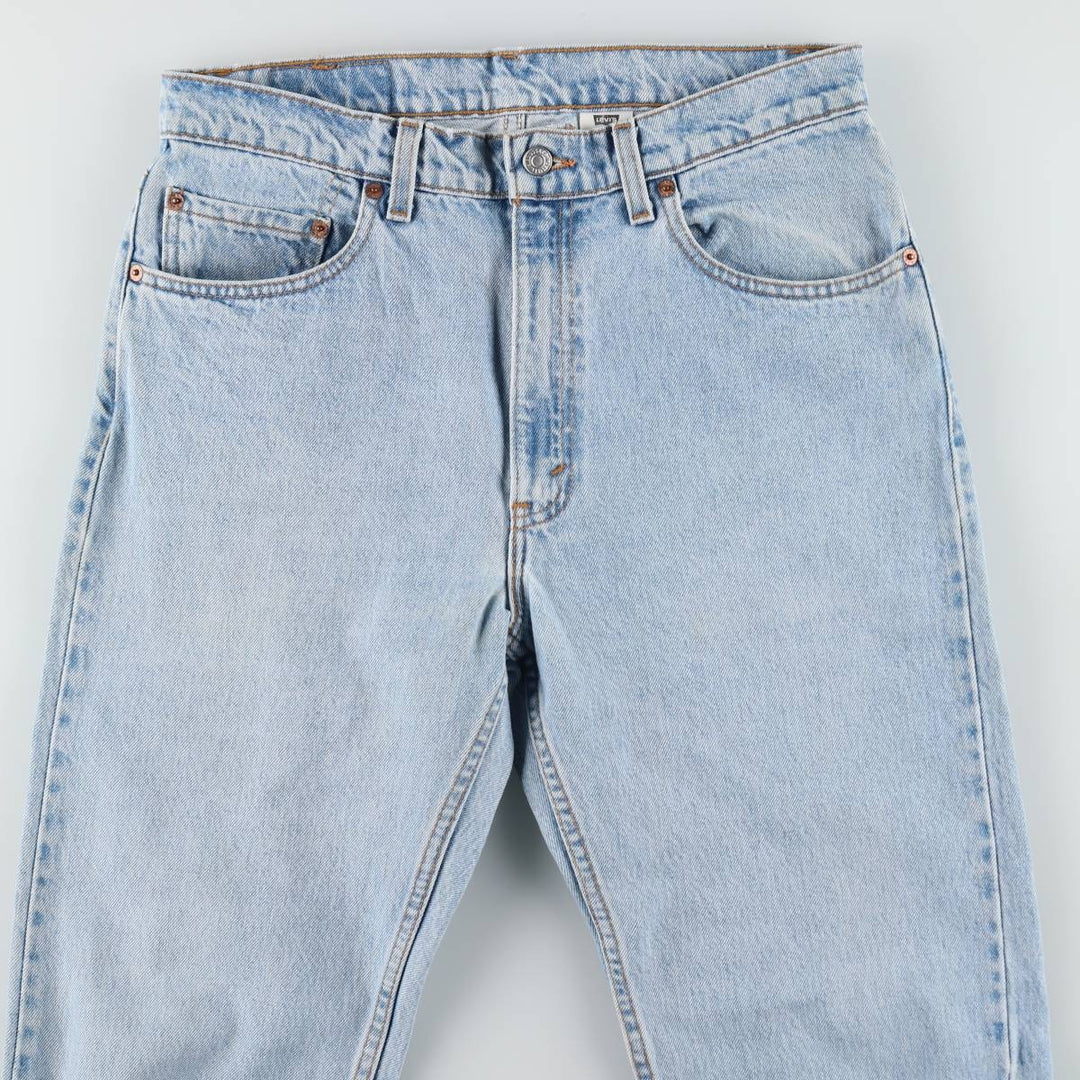 90'S Levi's 505-4834 Tapered Denim Pants, Made in USA, Men's, Size W33, Vintage cotton Blue type light blue Vintage Second Hand