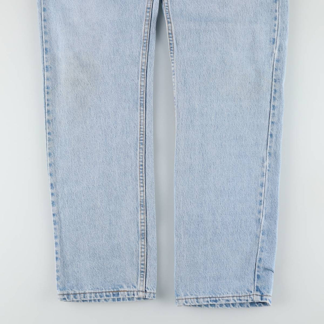90'S Levi's 505-4834 Tapered Denim Pants, Made in USA, Men's, Size W33, Vintage cotton Blue type light blue Vintage Second Hand