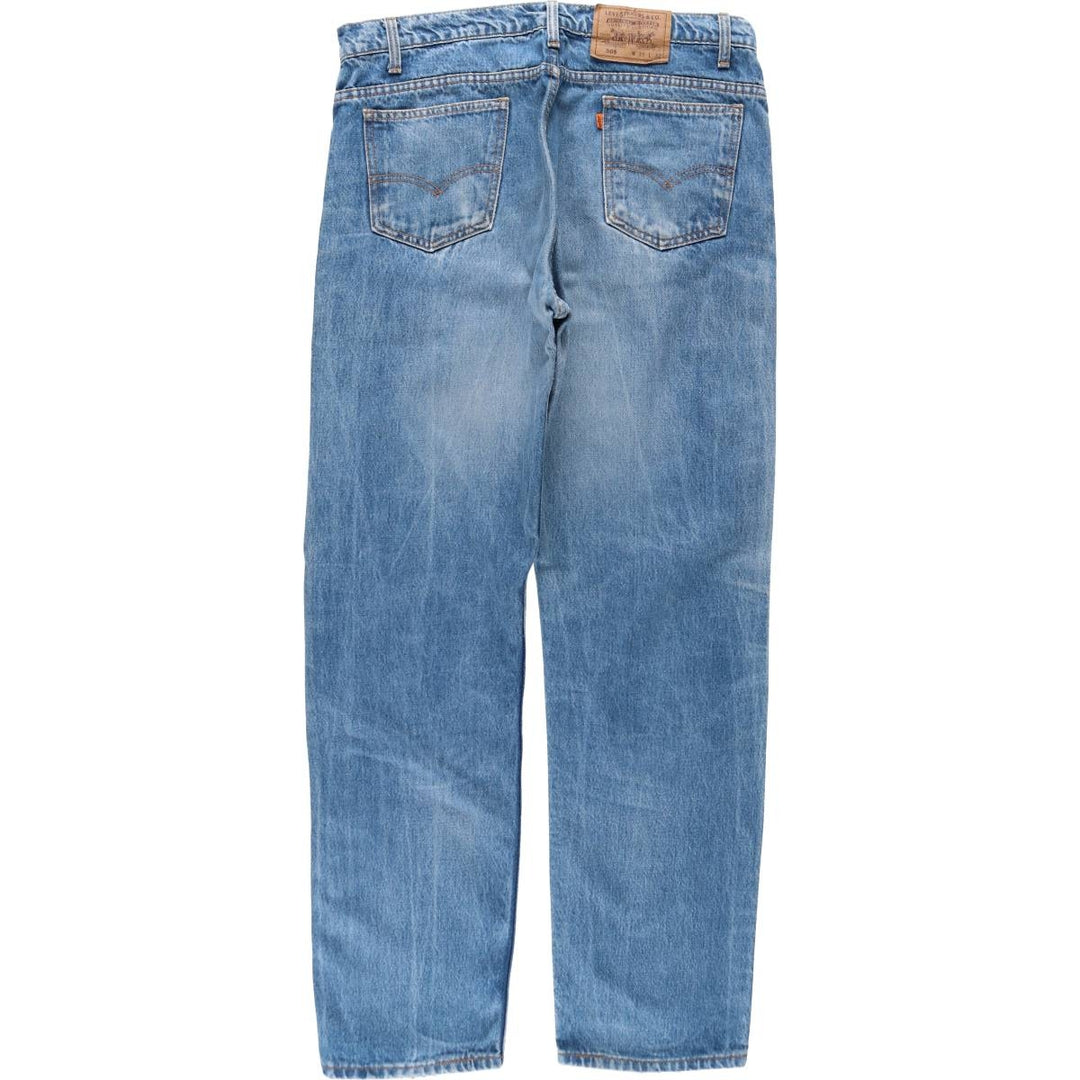 1990'S Levi's 20505-0217 Orange Tab Tapered Denim Pants, Made in USA, W35L32 (Men's W35 equivalent), Vintage. cotton blue type Vintage Second Hand
