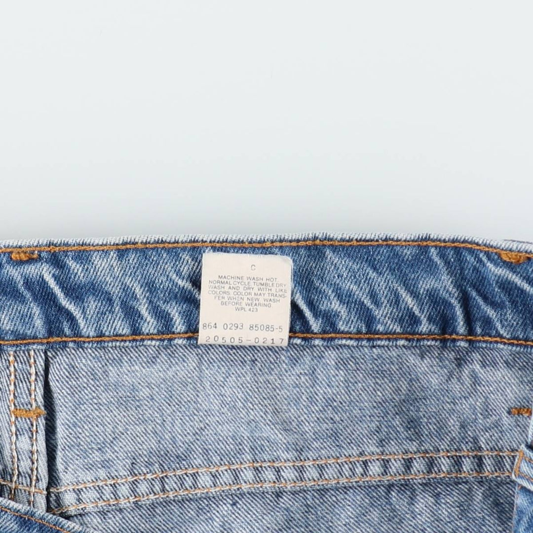 1990'S Levi's 20505-0217 Orange Tab Tapered Denim Pants, Made in USA, W35L32 (Men's W35 equivalent), Vintage. cotton blue type Vintage Second Hand