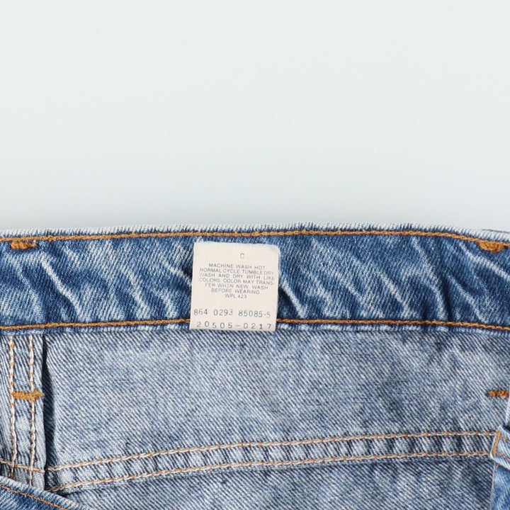 1990'S Levi's 20505-0217 Orange Tab Tapered Denim Pants, Made in USA, W35L32 (Men's W35 equivalent), Vintage. cotton blue type Vintage Second Hand