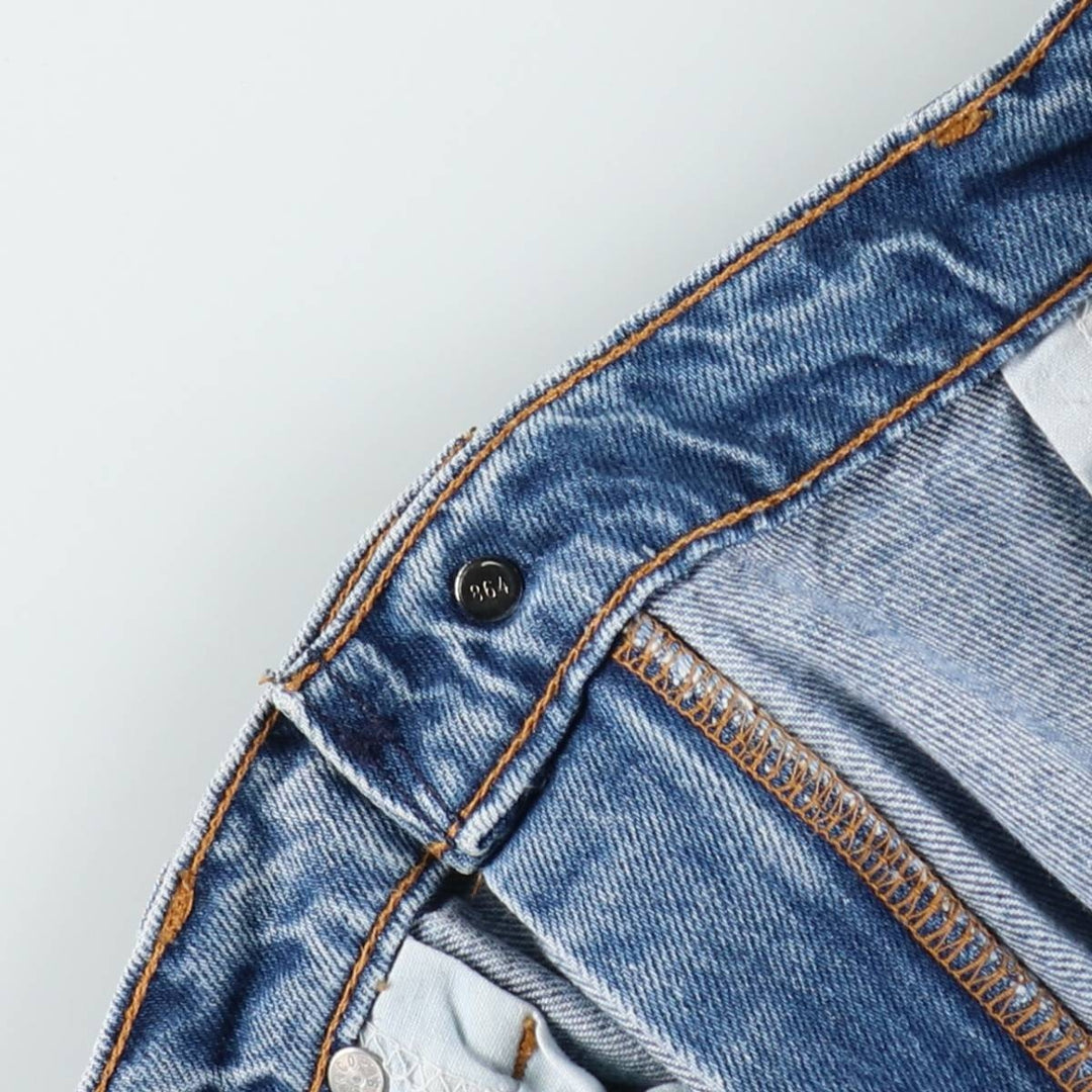 1990'S Levi's 20505-0217 Orange Tab Tapered Denim Pants, Made in USA, W35L32 (Men's W35 equivalent), Vintage. cotton blue type Vintage Second Hand