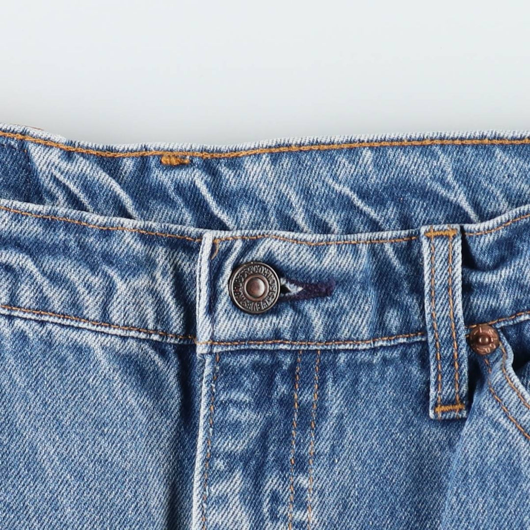 1990'S Levi's 20505-0217 Orange Tab Tapered Denim Pants, Made in USA, W35L32 (Men's W35 equivalent), Vintage. cotton blue type Vintage Second Hand