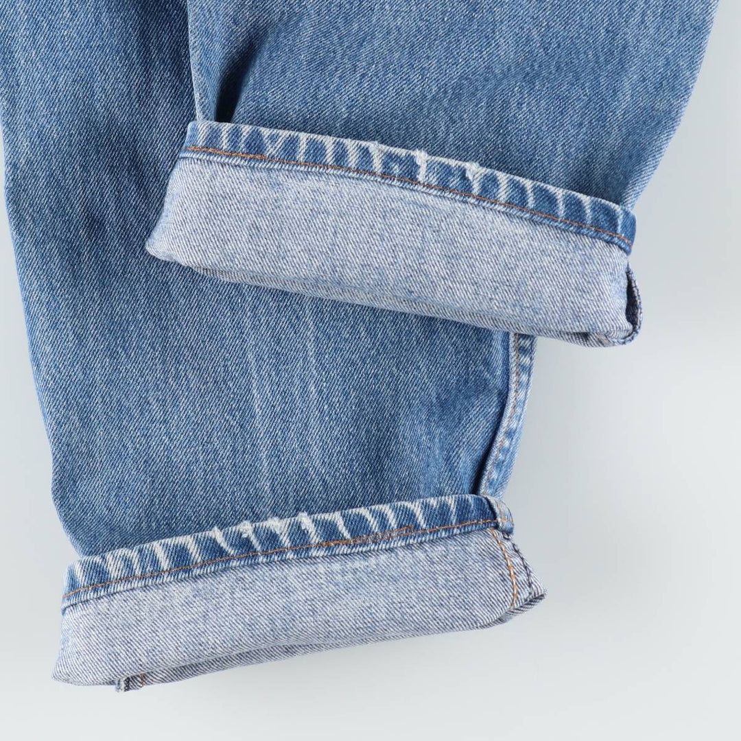 1990'S Levi's 20505-0217 Orange Tab Tapered Denim Pants, Made in USA, W35L32 (Men's W35 equivalent), Vintage. cotton blue type Vintage Second Hand