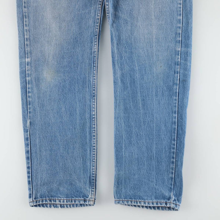 1990'S Levi's 20505-0217 Orange Tab Tapered Denim Pants, Made in USA, W35L32 (Men's W35 equivalent), Vintage. cotton blue type Vintage Second Hand