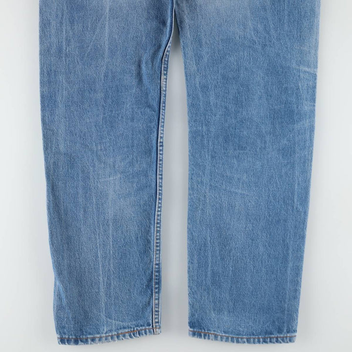 1990'S Levi's 20505-0217 Orange Tab Tapered Denim Pants, Made in USA, W35L32 (Men's W35 equivalent), Vintage. cotton blue type Vintage Second Hand