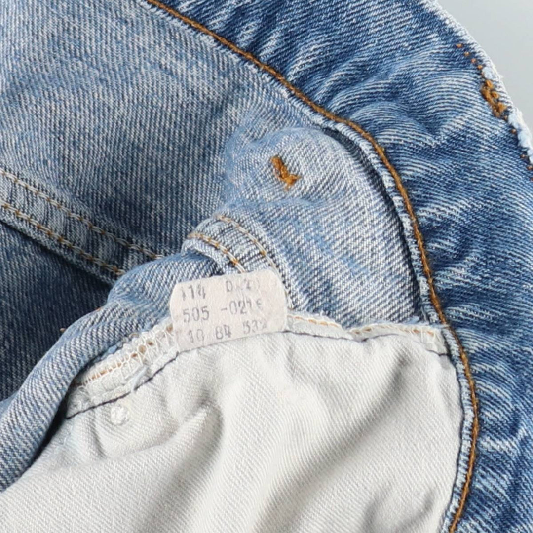 Levi's 505-0216 Tapered Denim Pants, Men's Size W38 (approx.), Vintage unclear blue type Vintage Second Hand
