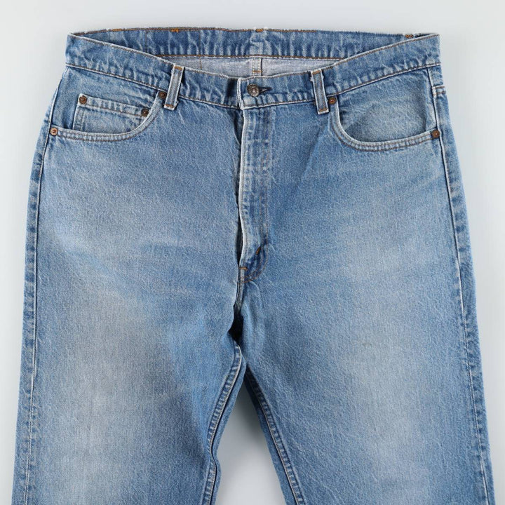 Levi's 505-0216 Tapered Denim Pants, Men's Size W38 (approx.), Vintage unclear blue type Vintage Second Hand