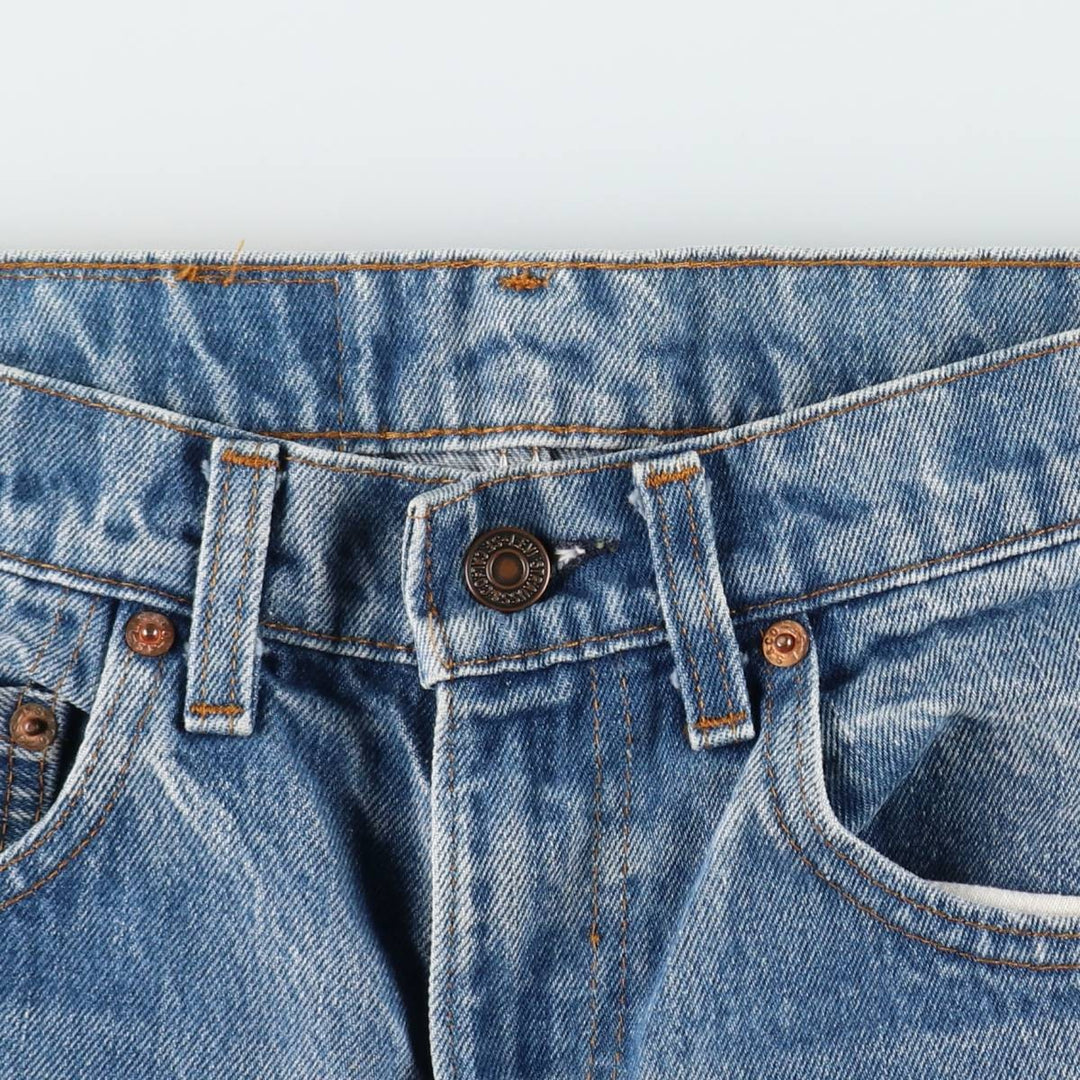 80'S Levi's 505-0217 Tapered Denim Pants Made in USA Men's W31 Vintage cotton blue type Vintage Second Hand